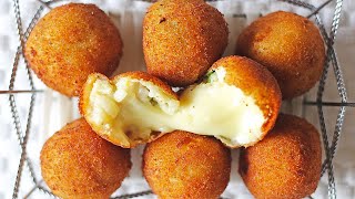 Quick amp Simple Cheese Balls Recipe for Beginners  How To Make Potato Cheese Balls [upl. by Tully]