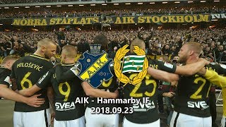 AIK  Hammarby IF 10 20180923 Derby [upl. by Missi]