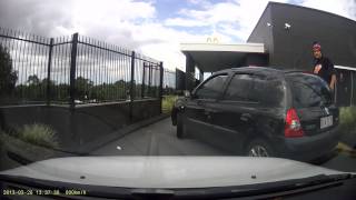 Idiot in McDonalds drivethrough wanted a fight [upl. by Yborian]