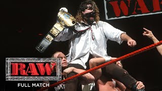 FULL MATCH  The Rock vs Mankind – WWE Championship Match Raw Jan 4 1999 [upl. by Perreault]