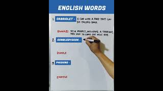 English Words cabriolet gobbledygook [upl. by Ynor]