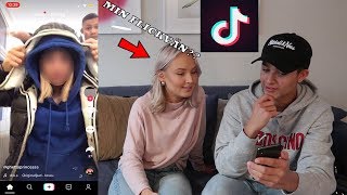 REAGERAR PÅ TIKTOK MED MIN FLICKVÄN CRINGE [upl. by Leiser]