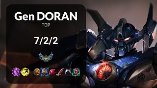 Gen Doran Aatrox vs Illaoi TOP  KR CHALLENGER Patch 143 [upl. by Pamelina874]