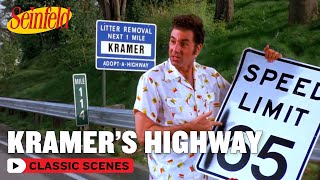 Kramer Adopts A Highway  The Pothole  Seinfeld [upl. by Rehtae]