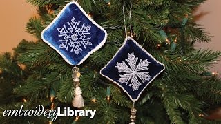 Embroidered Velvet Ornaments [upl. by Fawne739]