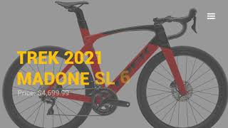 Radioactive Red TREK Madone SL 6 2021 bike review [upl. by Hesoj259]