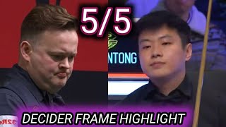 Shaun Murphy vs Zhao Xintong Decider frame uk championship 2024 snooker [upl. by Lennox]