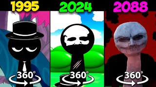 360° VR Incredibox Sprunki 1995 vs 2024 vs 2088  Phase 4 [upl. by Hemminger]