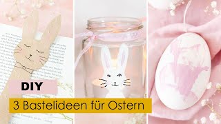 3 Bastelideen zu Ostern 🐰 Lesezeichen  Windlichter  Ostereier mit Fadentechnik [upl. by Iuq]