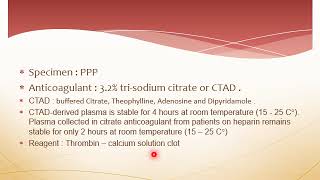 test to measure fibrin formation thrombin time reptilase time [upl. by Aianat]