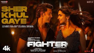 FIGHTER Sher Khul Gaye Song Hrithik Deepika VishalSheykhar Benny Shilpa Kumaar BoscoCaesar [upl. by Yema20]