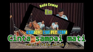 Cinta sampai mati karaoke Raffa affar nada cewek Em [upl. by Acirretal]