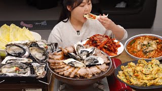 굴 요리 특집🦪굴 보쌈 굴 전 굴진짬뽕 굴 구이 환상적인 굴 한상 먹방  Oyster🦪Mukbang [upl. by Mayhs237]