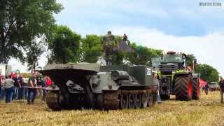 CLAAS XERION 5000 vs VT34 Bergepanzer pulling [upl. by Odraboel595]