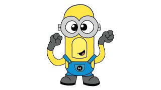 How To Draw Mega Minion Tim  Despicable Me 4 [upl. by Elyac464]