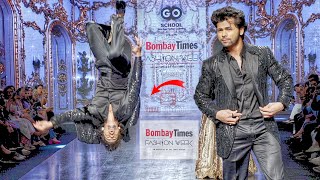 Kisi Ka Bhai Kisi Ki Jaan Actor Siddharth Nigam Perform BackFlip On Stage Of Bombay Fashion Week [upl. by Notgnilra676]