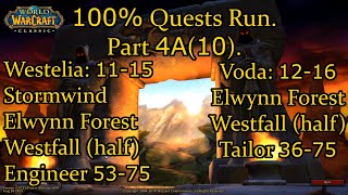 WoW Classic 100 Quests Run Part 4A10 WarlockampMage  Elwynn Westfall2 Tailoring 75 for both [upl. by Snyder]