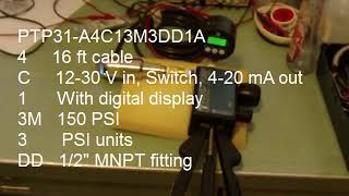 GETTING FAMILIAR WITH CERPHANT PTP31 PRESSURE TRANSDUCER [upl. by Suiddaht]