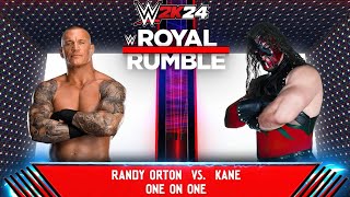 Full Match  Randy Orton vs Kane Royal RumbleWWE 2K24 [upl. by Nydroj252]