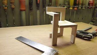 DIY The making of De Steltman stoel van Gerrit Rietveld schaal 16 [upl. by Brott]