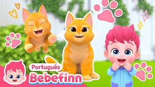 🐈 A Canção do Gato  EP73  Desenho infantil  Cante Junto  Bebefinn em PortuguêsCanções Infantis [upl. by Haerr]