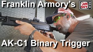 Shooting FAST with the Franklin Armory AK C1 Binary Trigger [upl. by Schroeder]