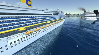 Docking a Cruise Ship  Cruise Ship Handling [upl. by Sinnylg]