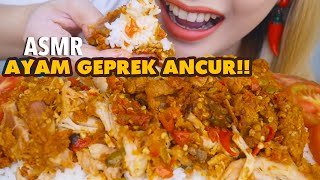 ASMR AYAM GEPREK ANCURR LEBURR PEDESNYA SESUATUH  ASMR Indonesia [upl. by Tap569]