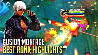 BEST GUSION MONTAGE  GUSION FAST HAND MOMENTS KOF KDASH  Gusion Rank Highlights  Mobile Legends [upl. by Janine912]