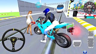 ✅3D Driving Class Simulator GV Bullet Train Vs Motorbike  Bike Driving Game  Android Gameplay [upl. by Eimoan]