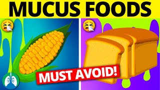 Top 10 Foods that Cause Mucus Avoid with Asthma and COPD [upl. by Meehsar]