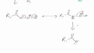 The Curtius reaction Reaction mechanism chemistry tutorial [upl. by Ahsehyt]