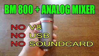 HOW TO USE BM 800 CONDENSER MIC WITHOUT USING V8 SOUNDCARD [upl. by Anitsyrhc297]