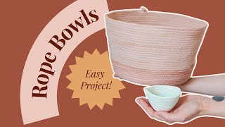 Tutorial How to Make a Rope Bowl [upl. by Ayadahs]