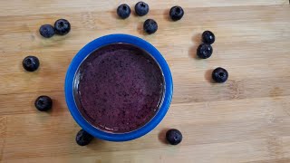 Baby Food  Blueberry Puree  69 months Baby Food recipe baby babyfood recipe healthyfood [upl. by Willard]