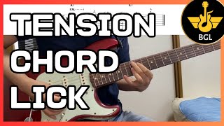 Blues Lick of the Day Tension Chord LickFrom Blues Guitar Lab Library8232024 [upl. by Yarised]