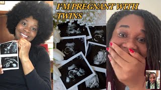 TELLING FAMILY AND FRIENDS I’M PREGNANT 🤰 WITH TWINS [upl. by Drews]