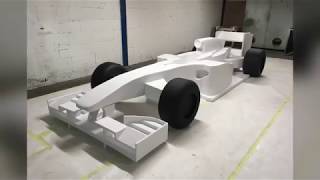 Formula 1 car made from styrofoam [upl. by Neelhtak]