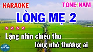 Karaoke Lòng Mẹ 2 Tone Nam Nhạc Sống Rumba [upl. by Htbazile]