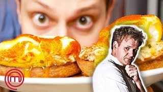 Gordon Ramsay Crab Benedict CHALLENGE [upl. by Lyret]