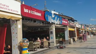 TENERIFE  Playa Fanabe to Playa Torviscus  bar restaurants shops October 24 tenerife [upl. by Aridnere]