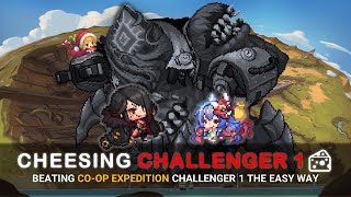 Guardian Tales Easy Strat for CoOp Expedition Challenger 1 [upl. by Epuladaug]