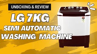 LG 7Kg Semi Automatic Washing Machine Demo Unboxing Installation and Tip [upl. by Yrreiht]