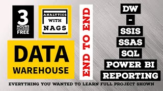 3 HOURS  Data Warehouse Complete Tutorial  SQL  SSIS  SSAS  Power BI   End to End [upl. by Jannery727]