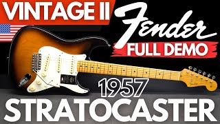 Fender American Vintage II 1957 STRATOCASTER FULL DEMO [upl. by Ramburt]