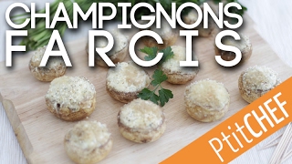 Recette de champignons farcis pour lapéritif  Ptitchefcom [upl. by Tirma62]