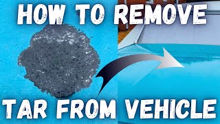 How To Remove Tar From Car In Minutes  Simple Tar Removal Tutorial [upl. by Stiegler]