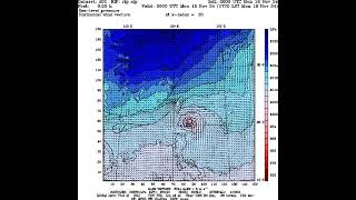 Typhoons Usagi and Man Yi 20241114 12UT prediction Usagi quickly dissipate after landfall [upl. by Ninerb]