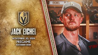 Jack Eichel Pregame 1120 When We Arent Over Processing It Leads To More Success [upl. by Anilec]