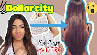 KERATINA CASERA para ALISAR EL CABELLO 🙍🏻‍♀️ DOLLAR CITY y ¿10000 PESOS Cómo aplicarla [upl. by Yelsnia]